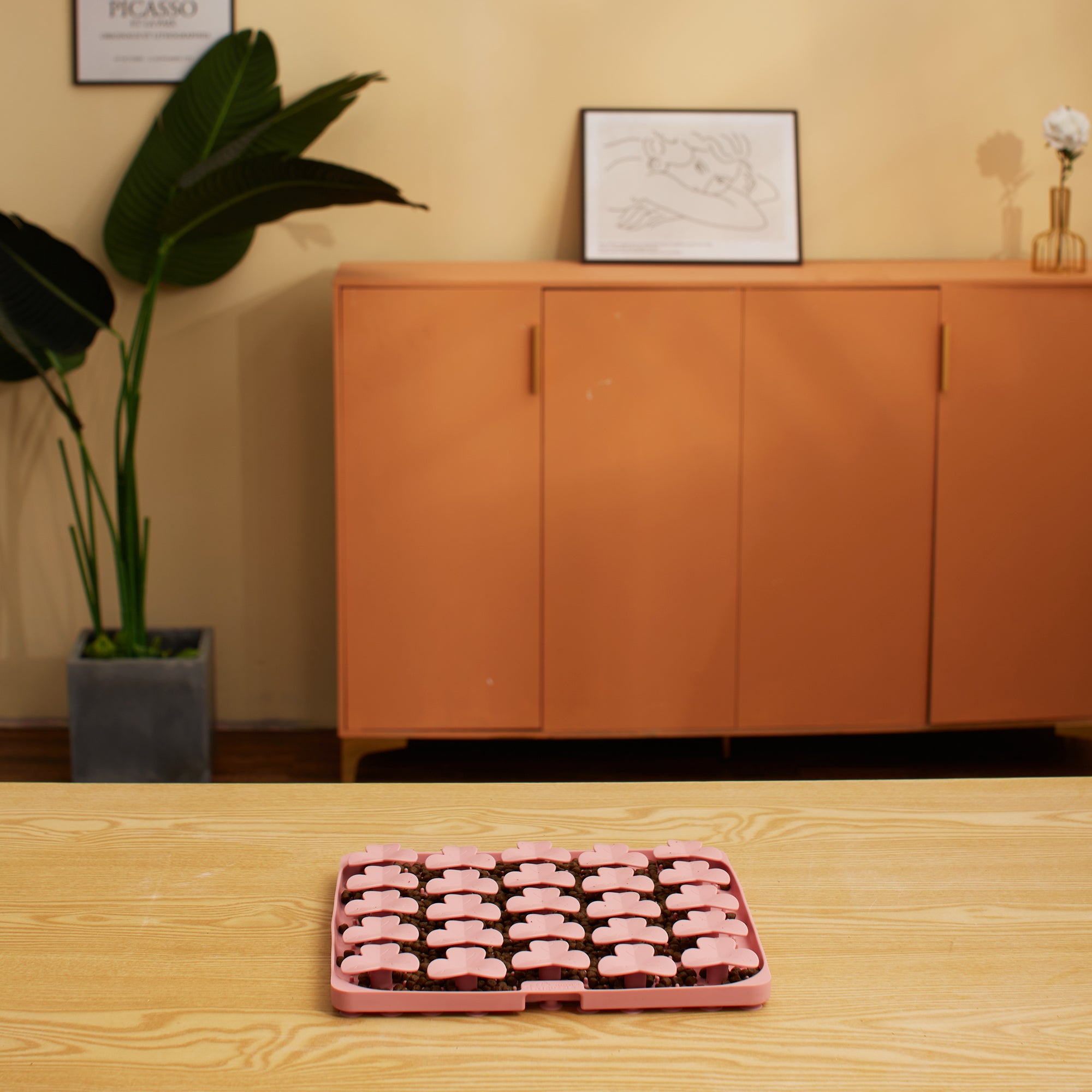 Puzzle Mat / Feed with Nature (Coral-Pink)