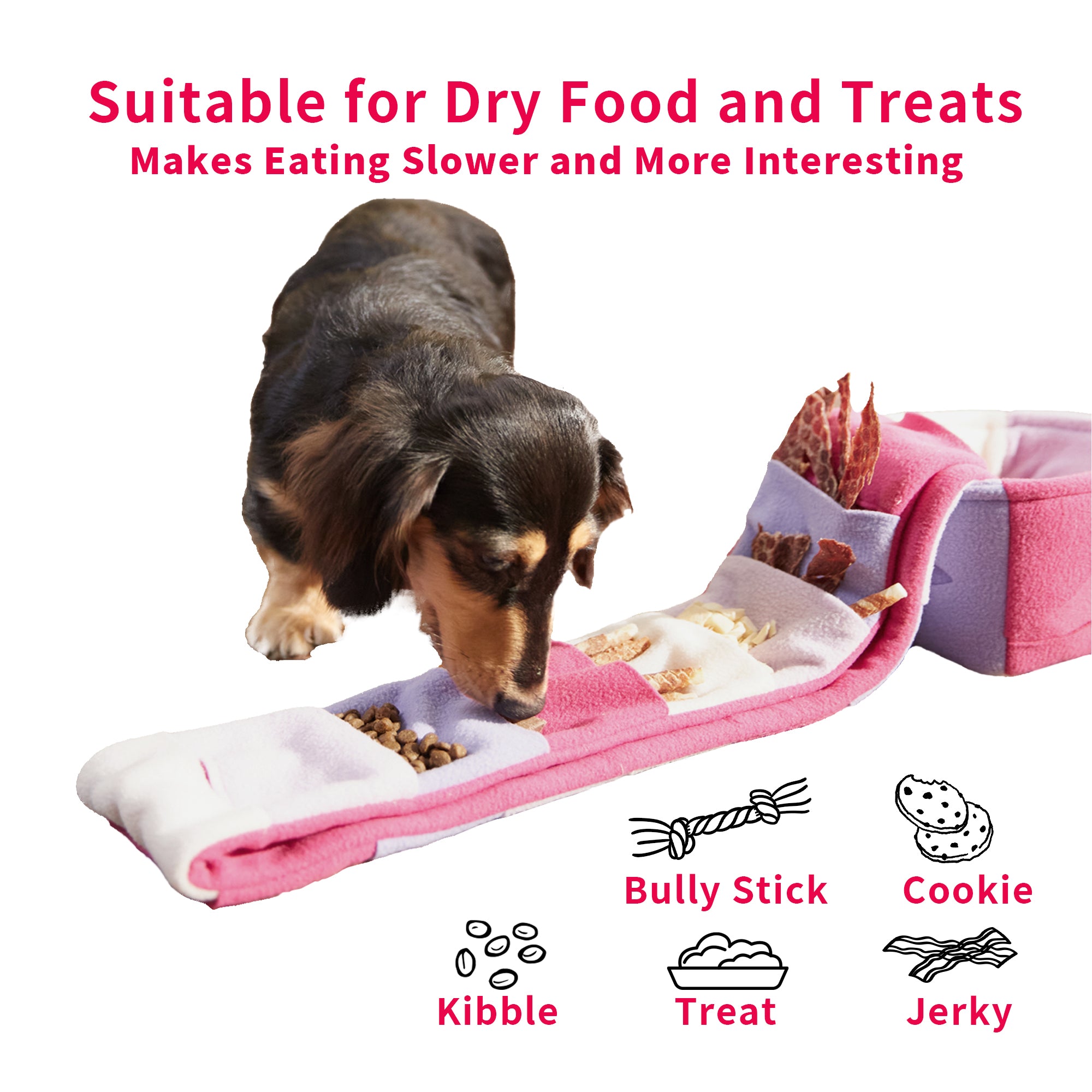 Interactive Dog Snuffle Mat Puzzle Toy – Slow Feeder & Enrichment Game Box