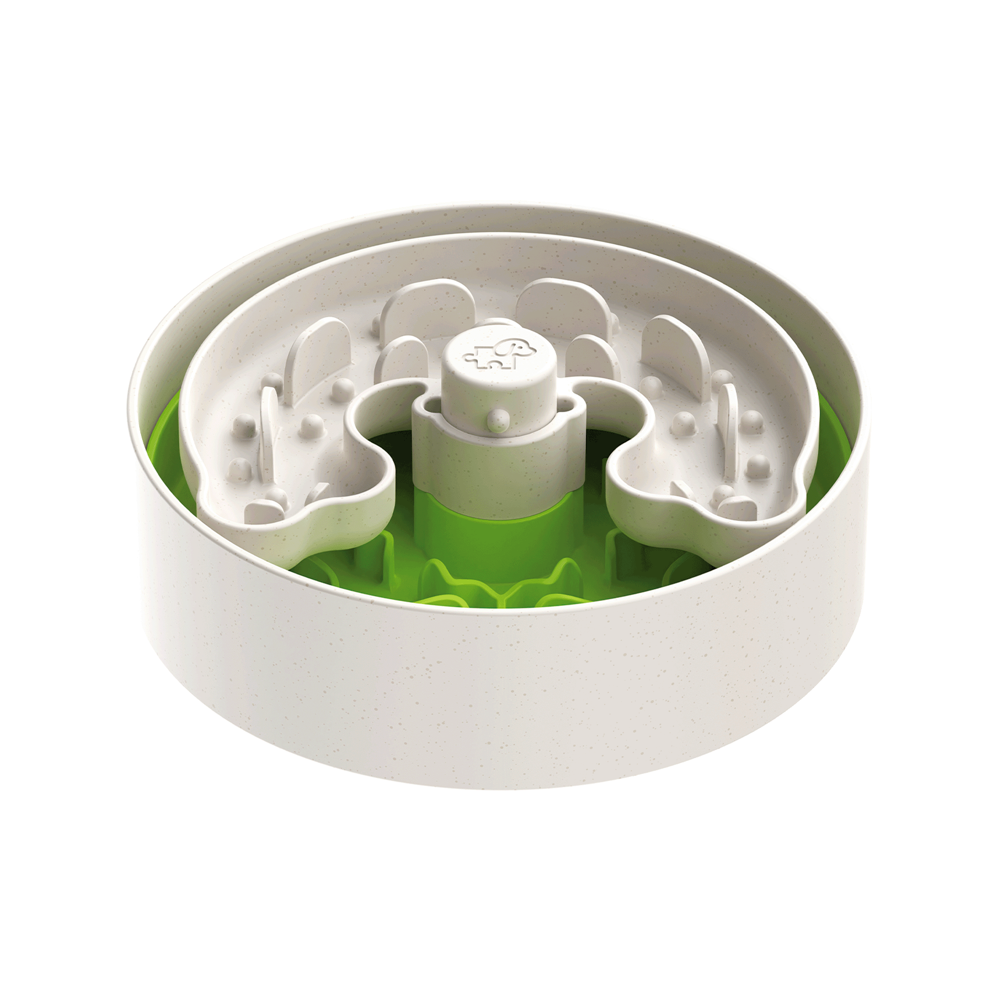 Puzzle Feeder™ Lite / Dog Bowl for Eating Habit Training for S/M Breeds (Green)