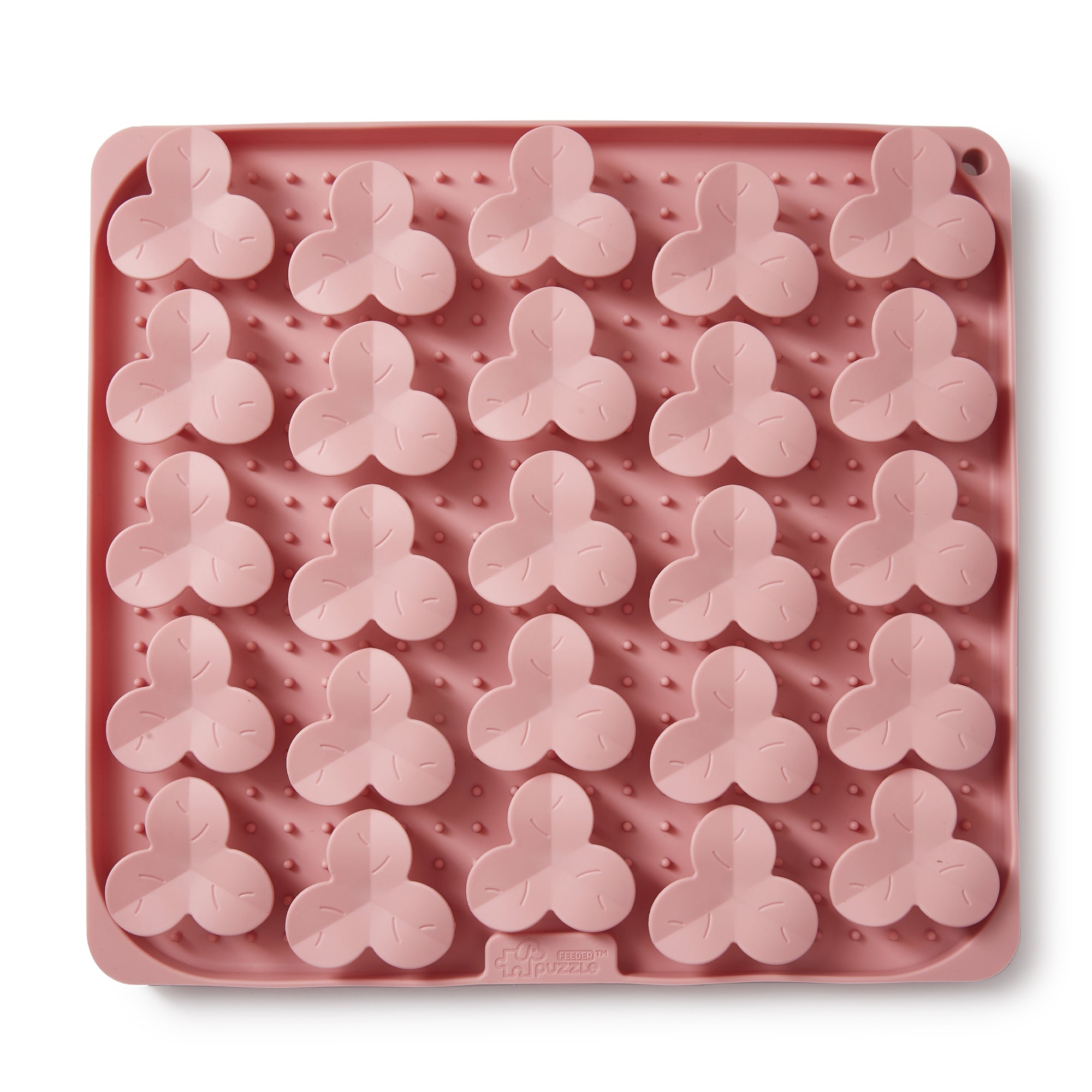 Puzzle Feeder Bowl - Coral Pink