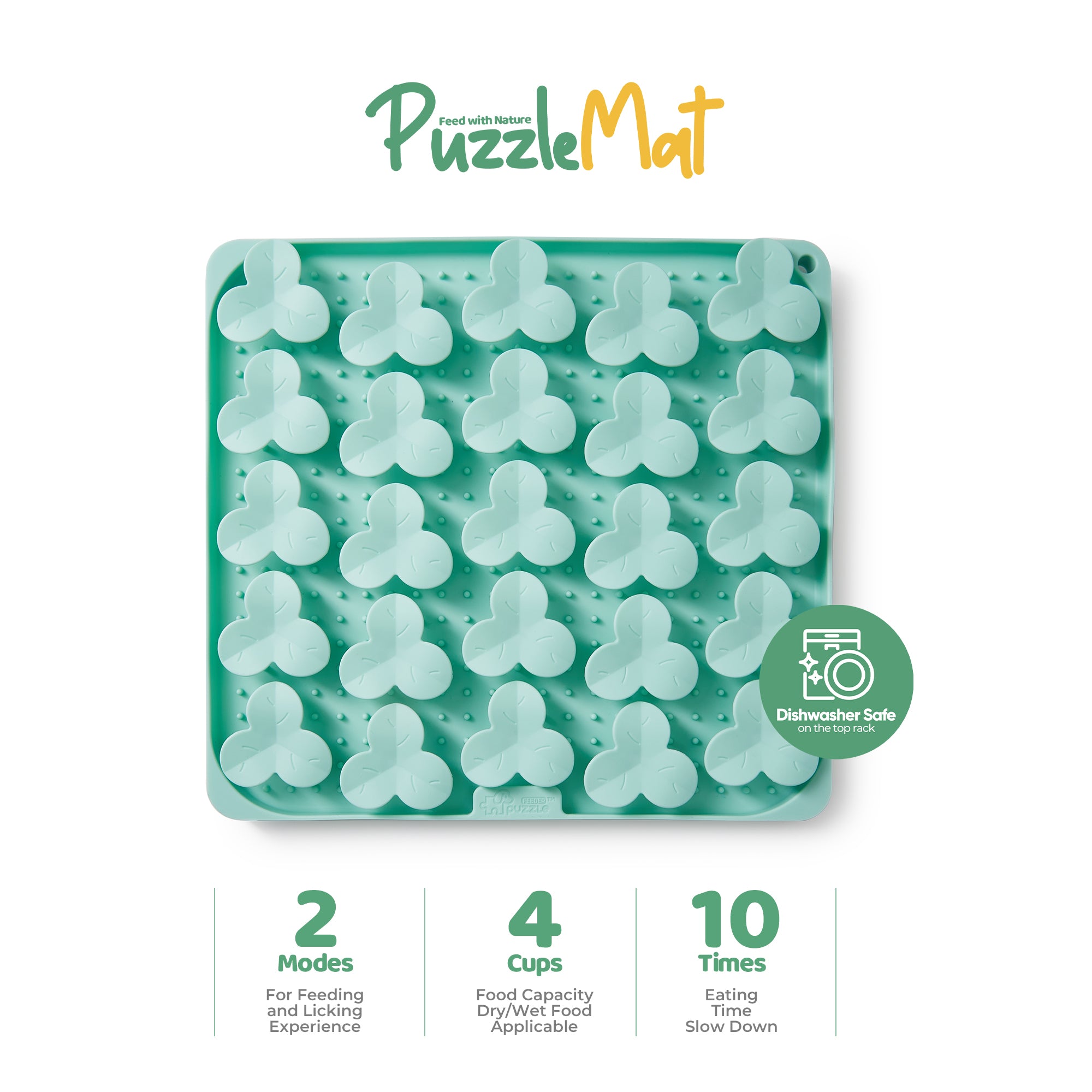 Puzzle Mat / Feed with Nature (Lawn-Green)