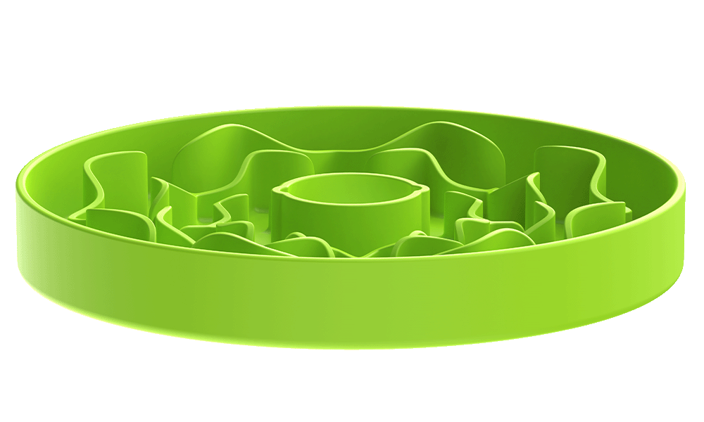 Puzzle Feeder™ Lite / Dog Bowl for Eating Habit Training for S/M Breeds  (Green)